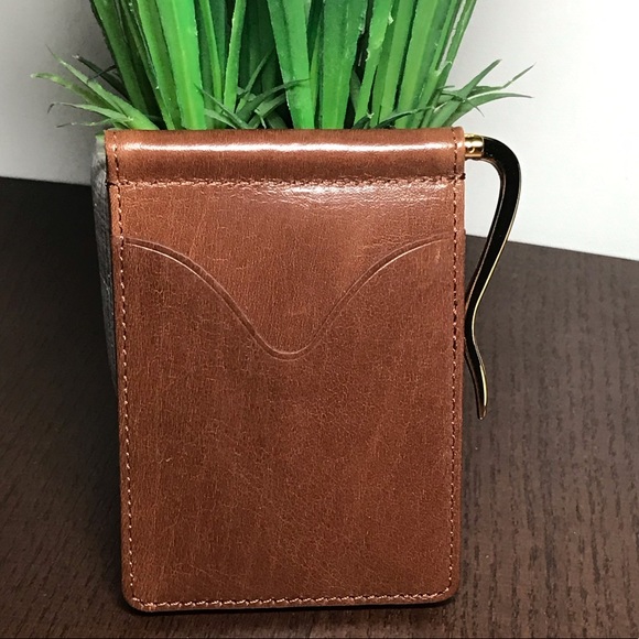 Other - Brown Leather Mens Money Clip (Unbranded)
